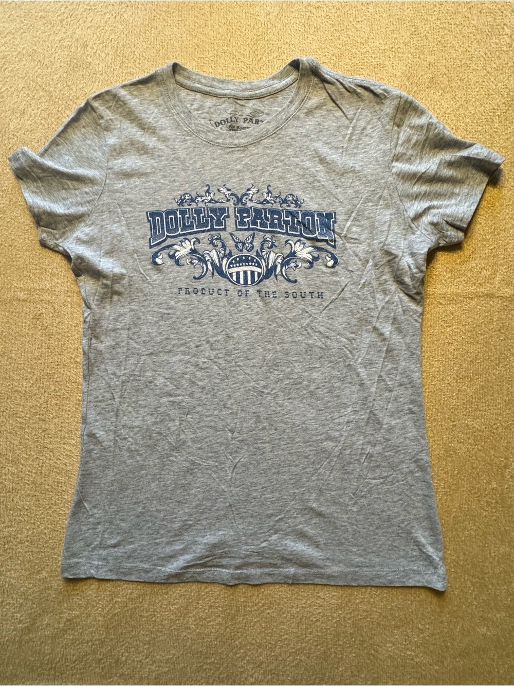 Dolly Parton Gray Short Sleeve Graphic Tee